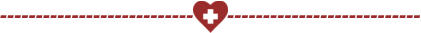 medical heart with horizontal dashed lines on either side